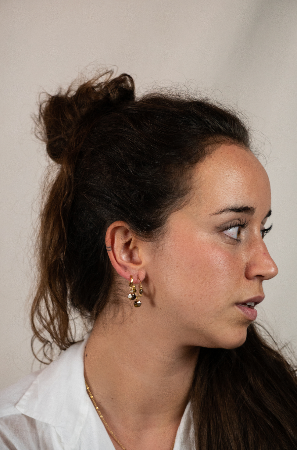 CHARM - Pendientes cuentas Ojo de Tigre
