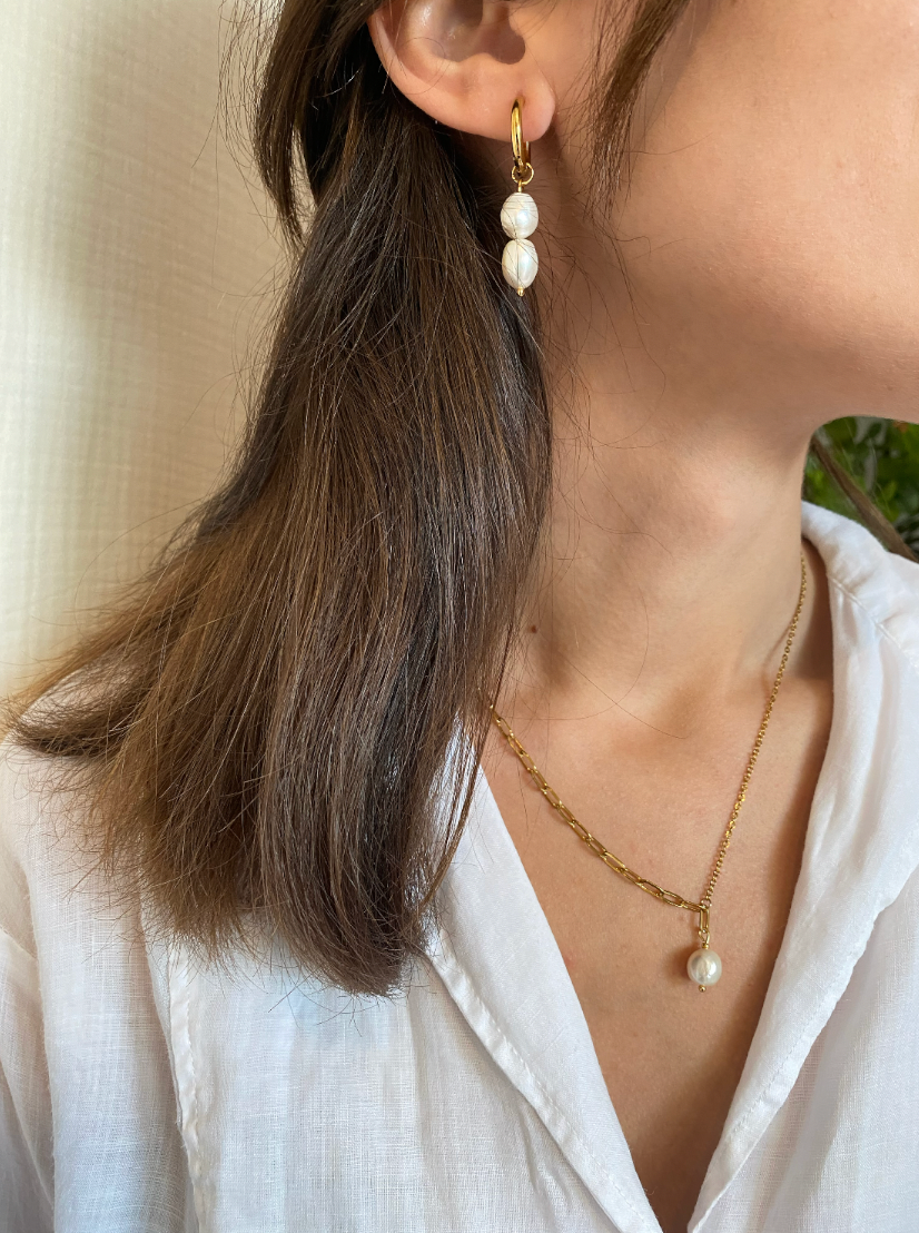 PEARL - Pendientes Duo Big