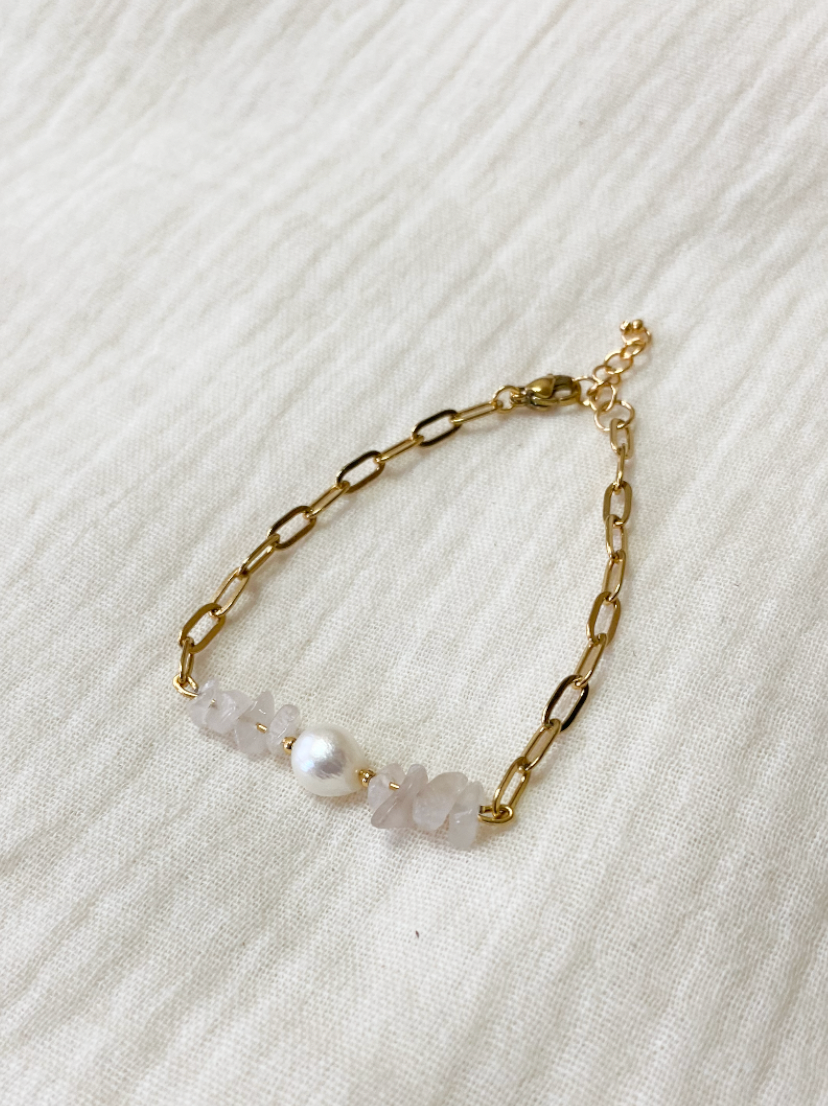 PEARL - Pulsera combinada cuarzo