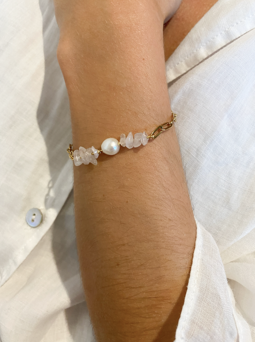 PEARL - Pulsera combinada cuarzo