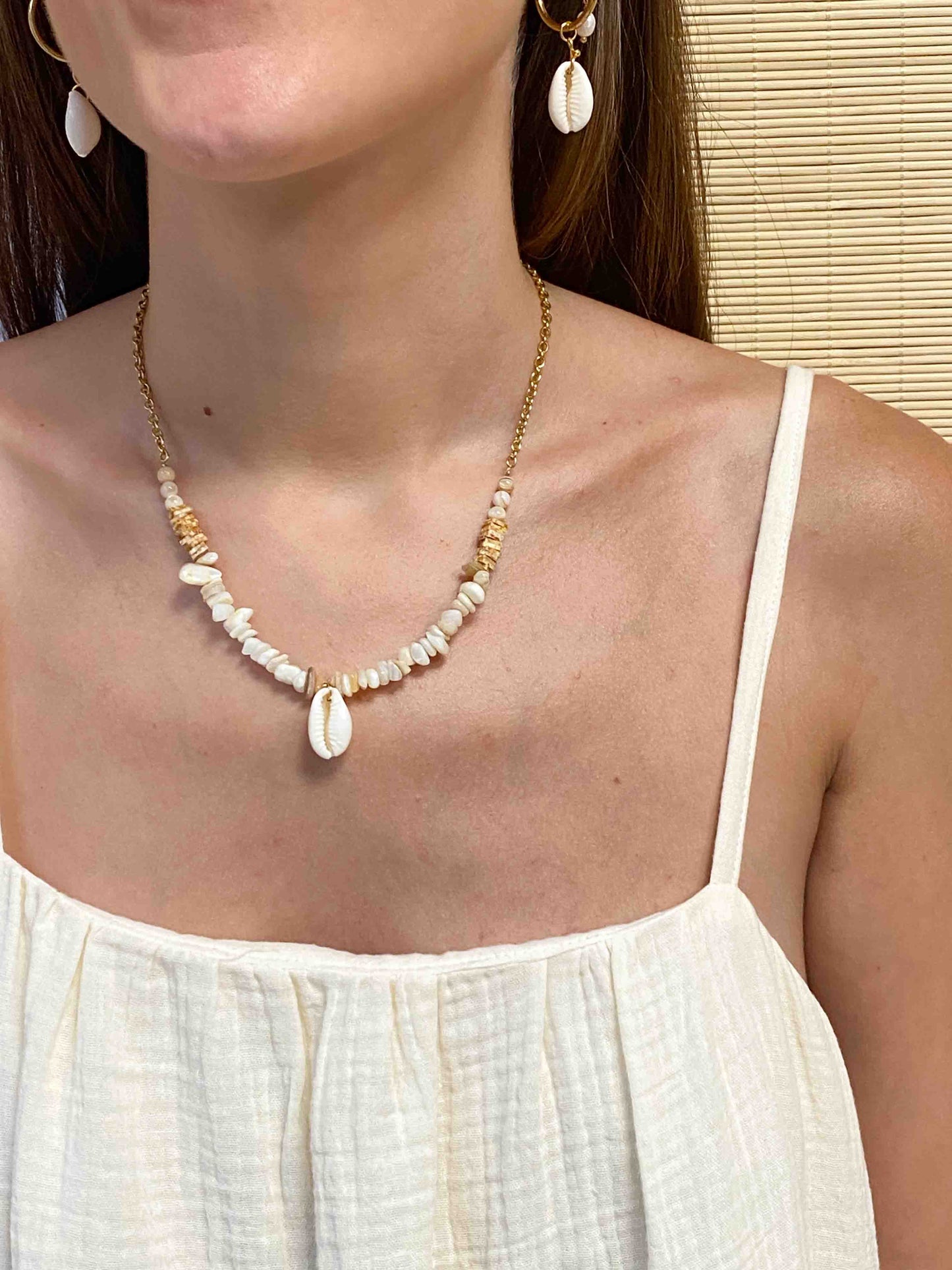 SAND - Collar combinado Nácar