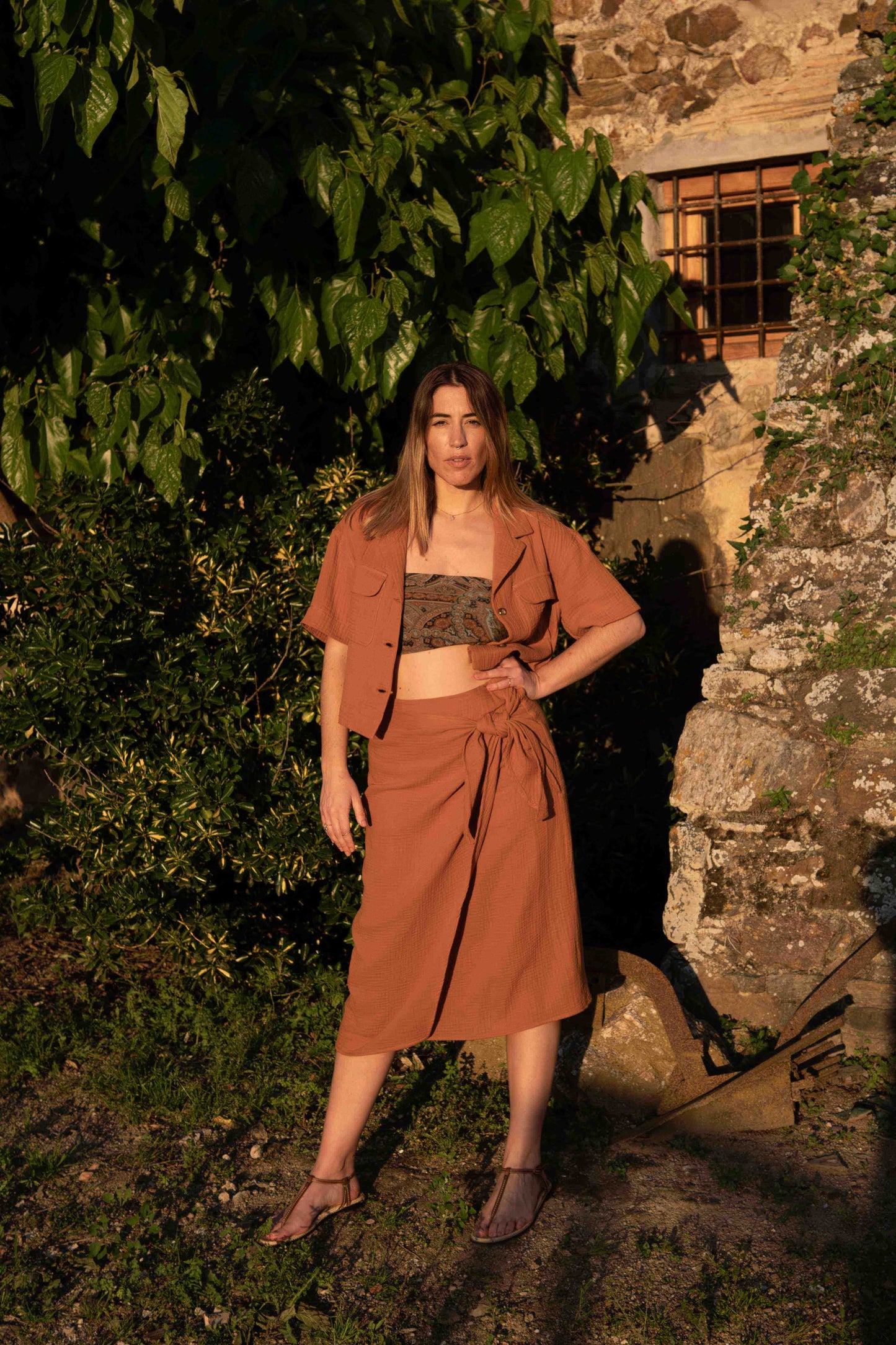 Falda TINA | Canela