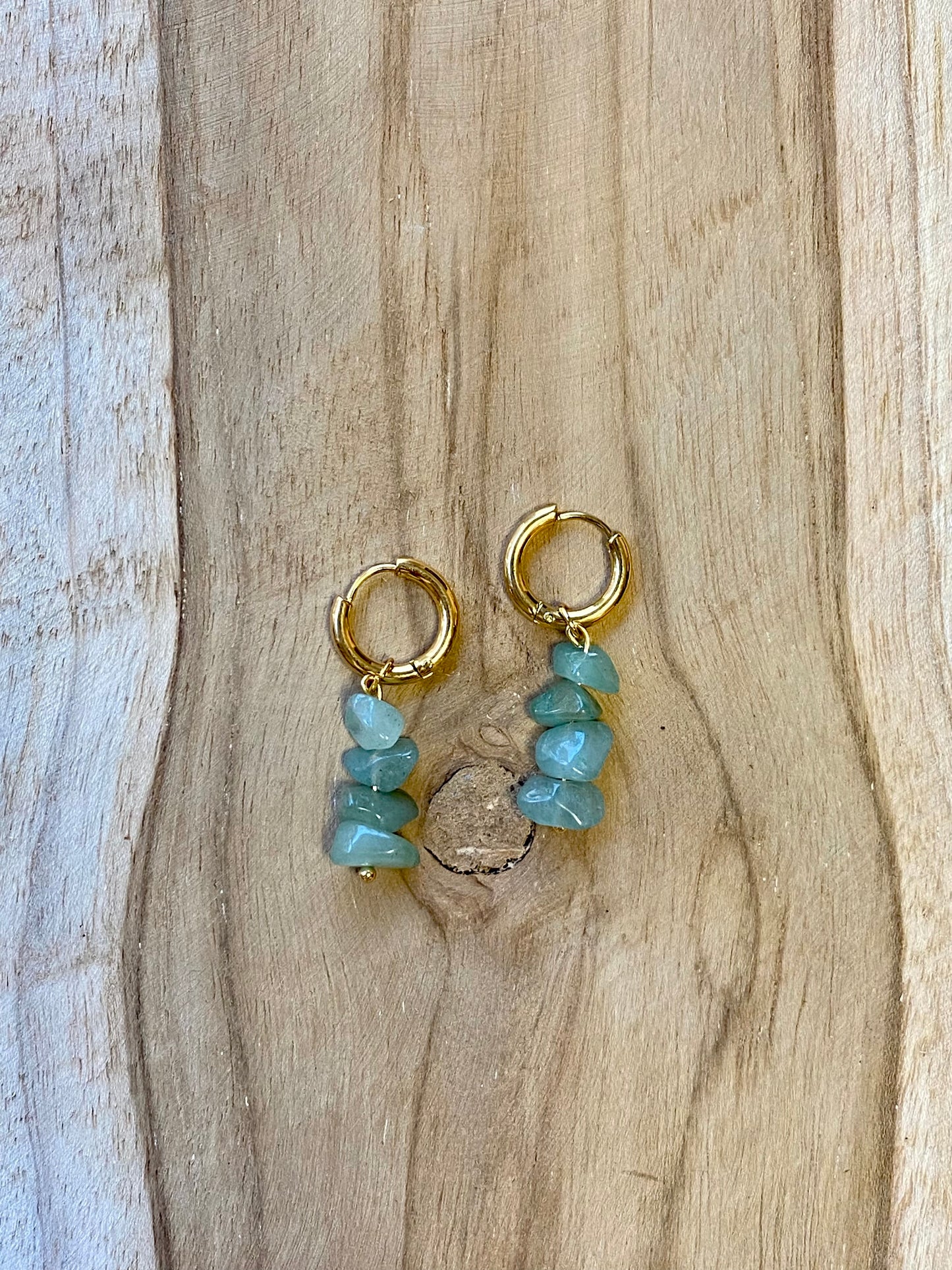 EARTH - Pendientes Aventurina