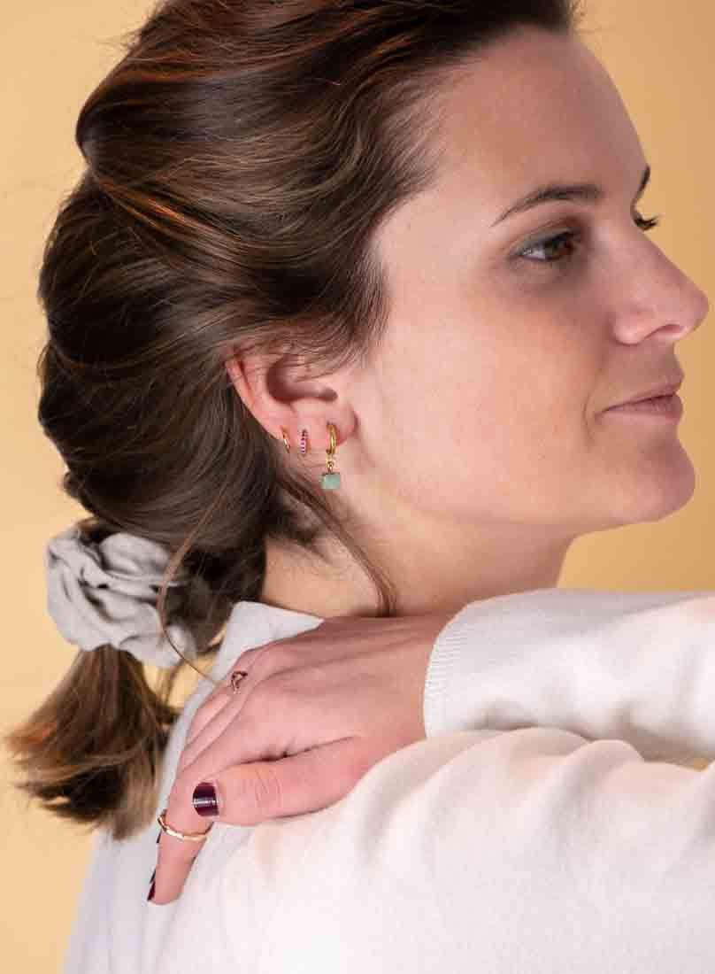 CHARM - Pendientes Aventurina