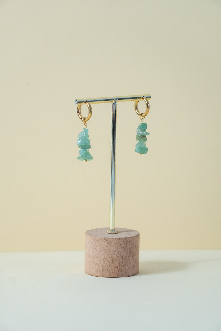 EARTH - Pendientes Aventurina