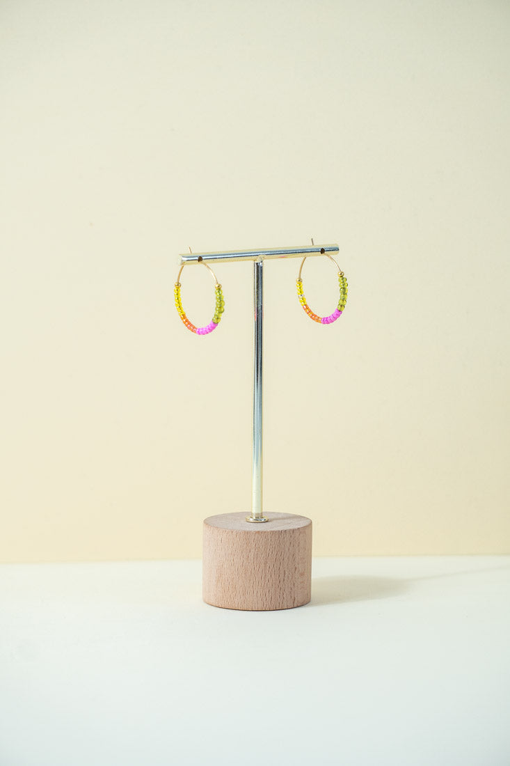 AIR - Pendientes multicolor aro pequeño
