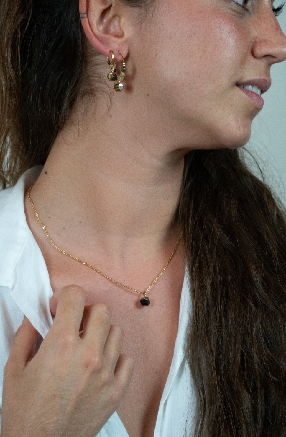 CHARM - Tiger's Eye Earrings