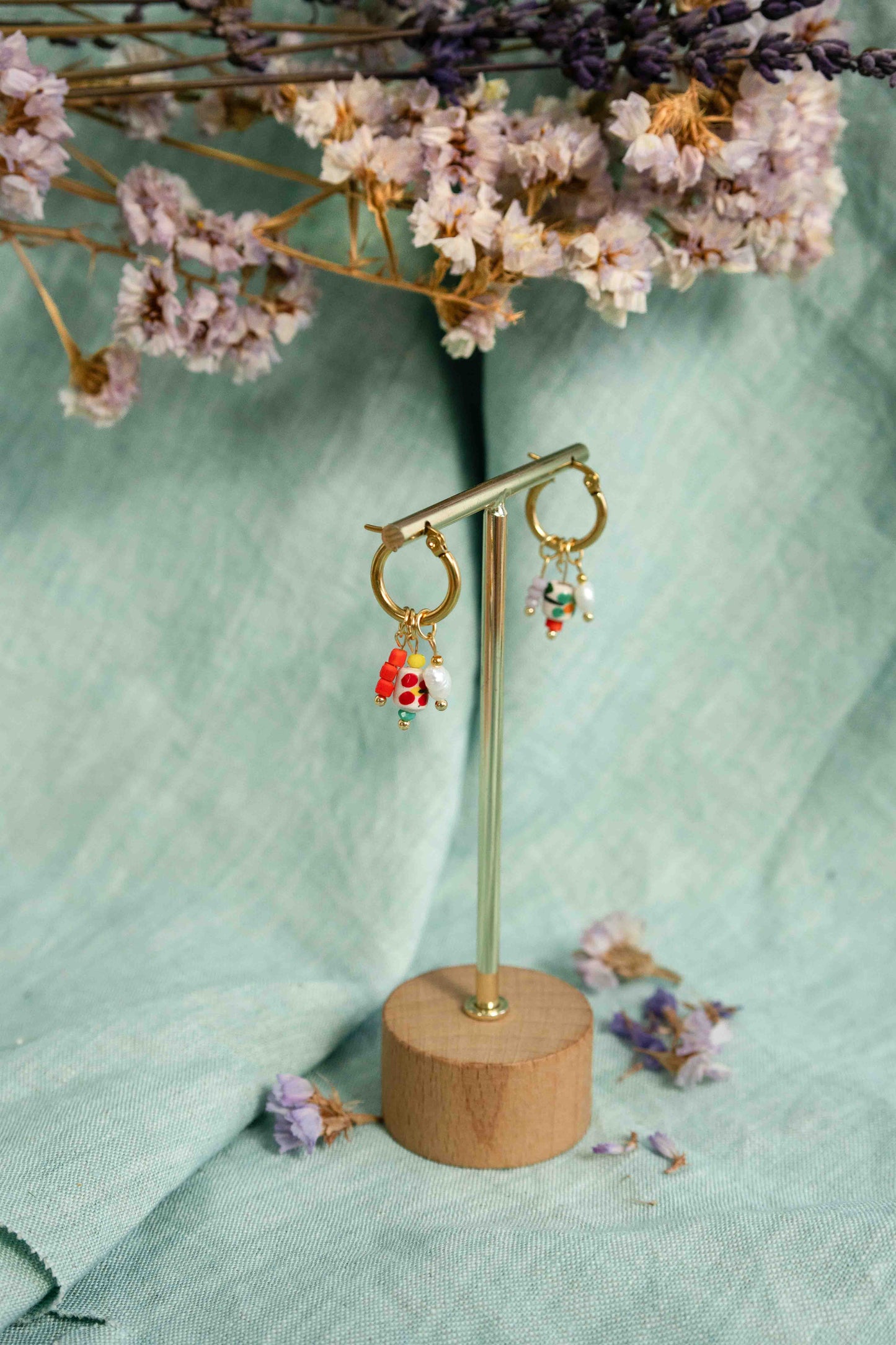 AIR - Three flower earrings