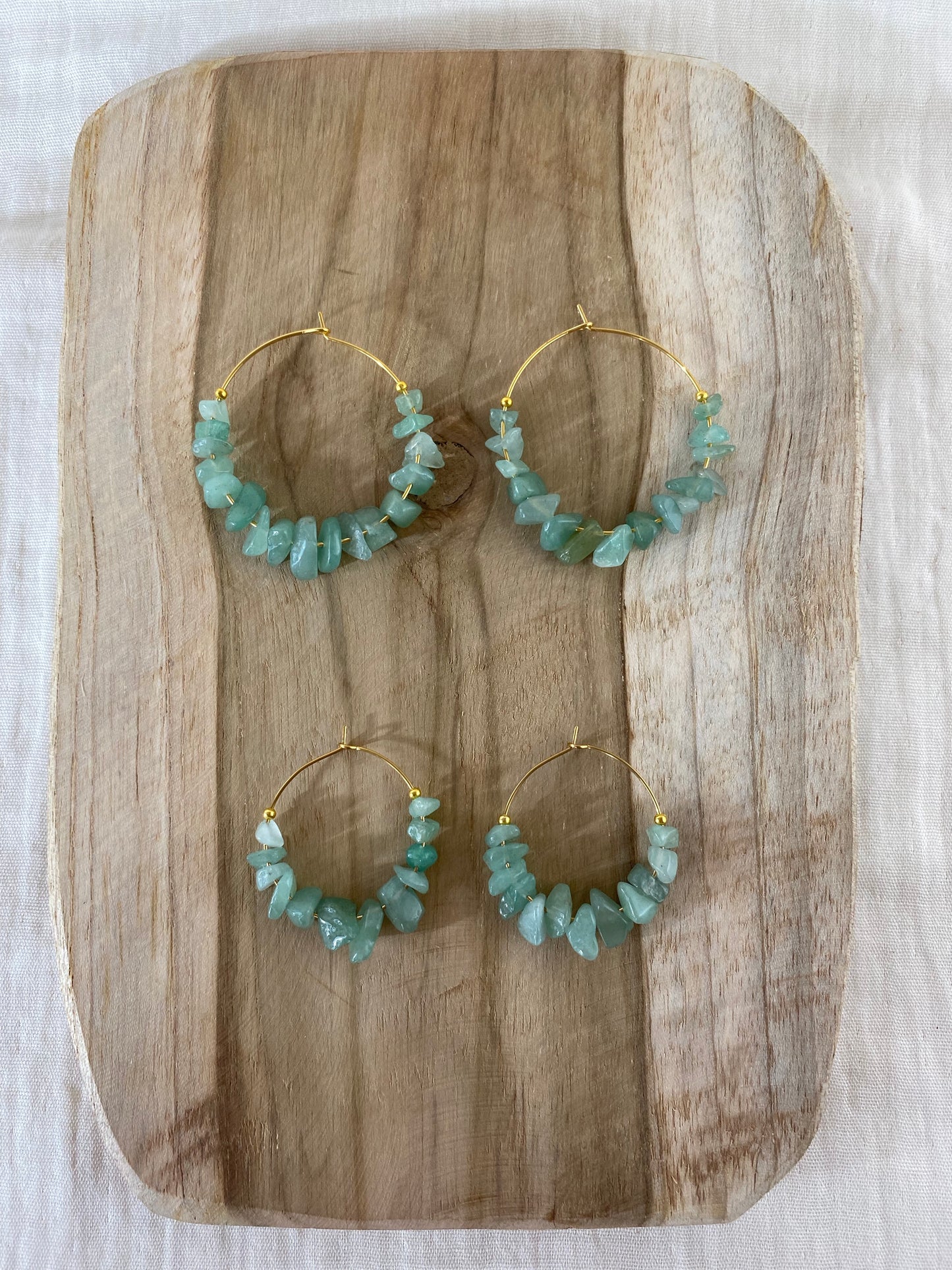 FIRE - Pendientes Aventurina