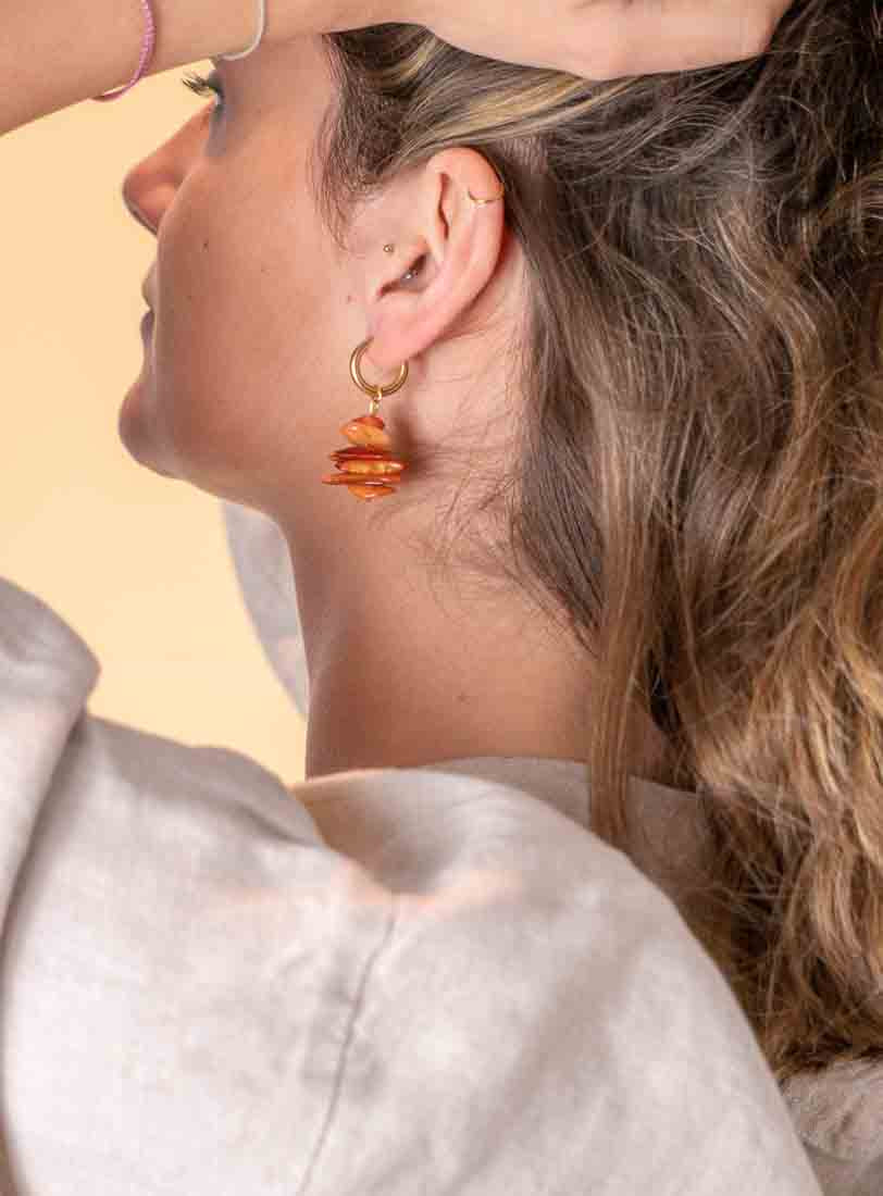 EARTH - Carnelian Earrings
