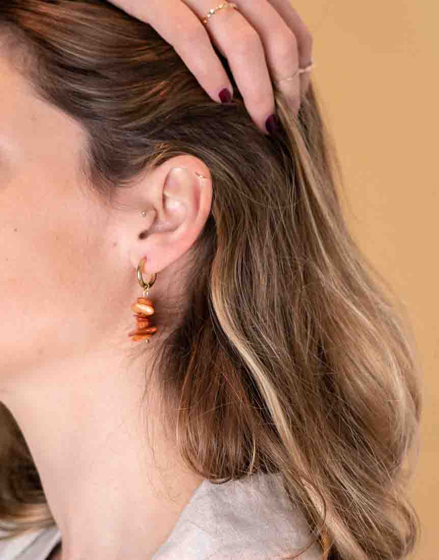 EARTH - Carnelian Earrings
