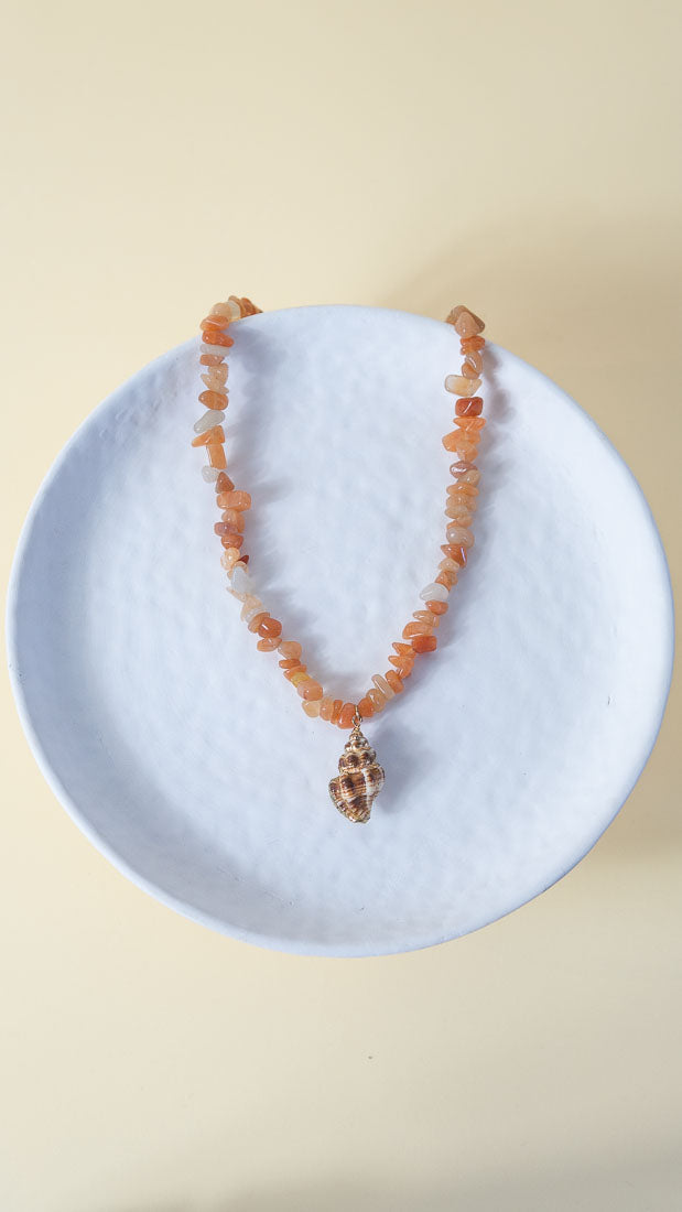 SAND - Collar mineral naranja