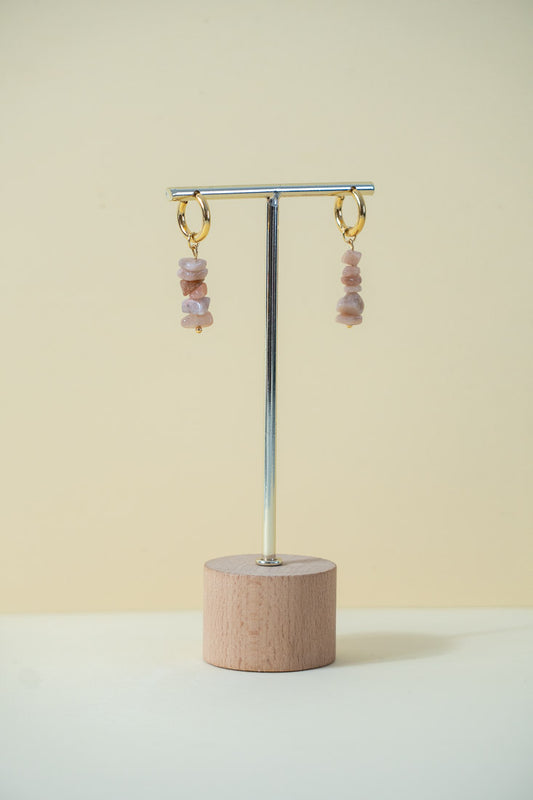 EARTH - Rose Quartz Earrings