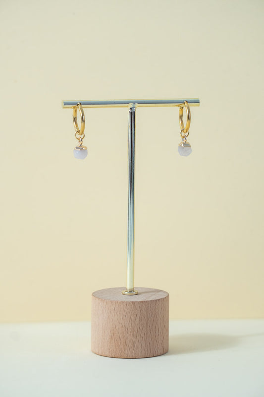CHARM - Pendientes Cuarzo aro grande