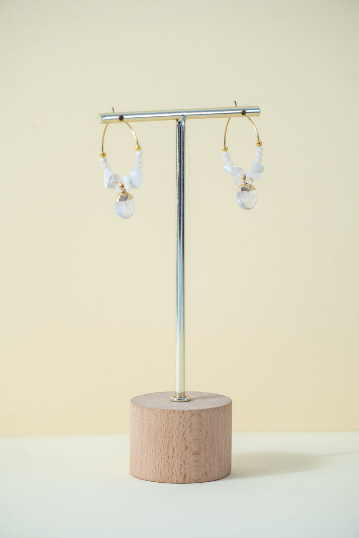 EARTH - Quartz fantasy earrings