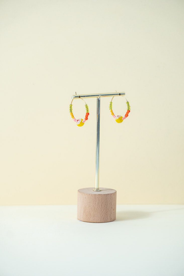 AIR - Pendientes flor amarilla